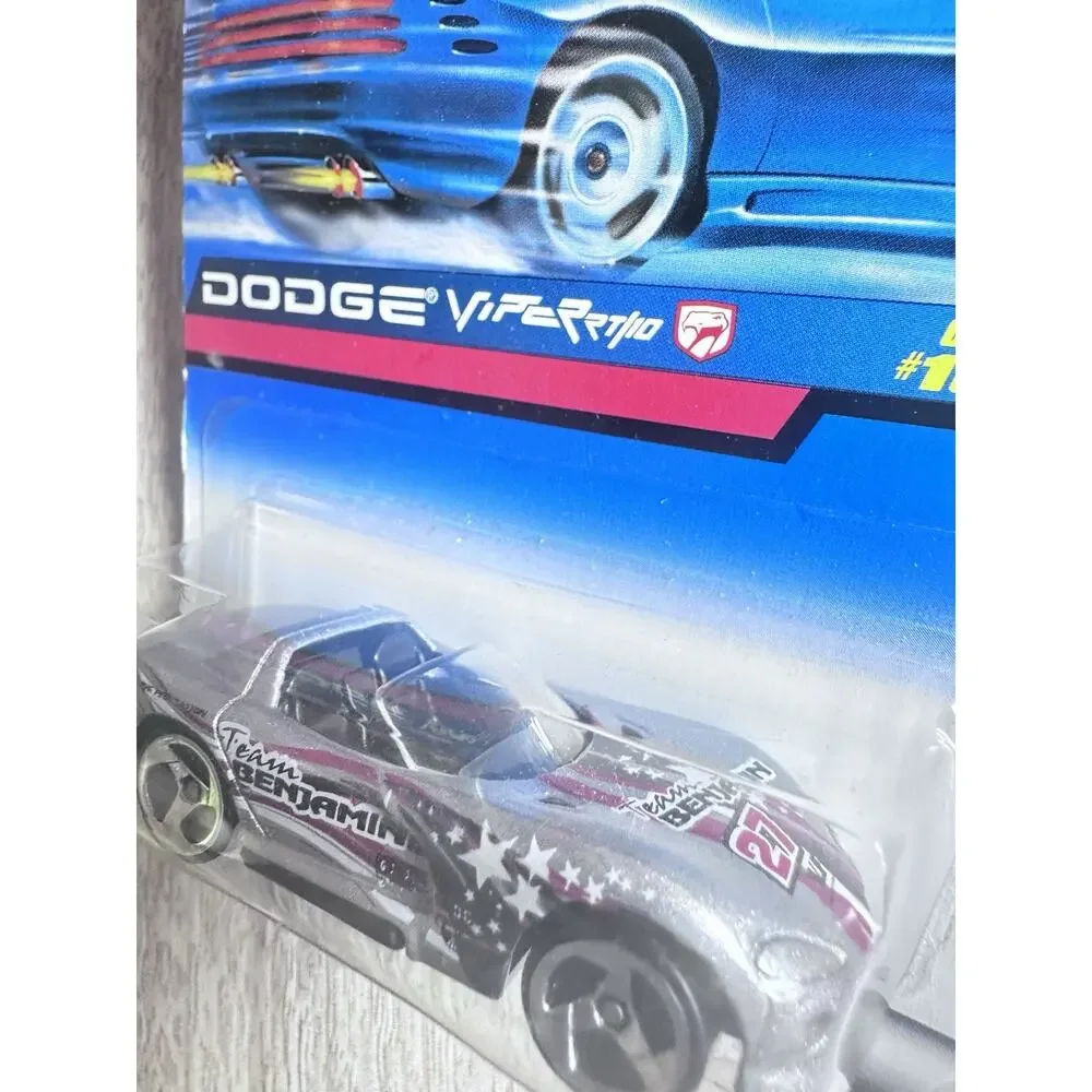 1998 Hot Wheels Collector No #1038 DODGE VIPER RT/10 Silver w/3 Spoke H62